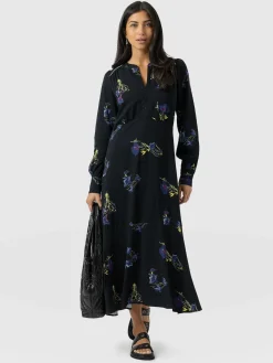 Adaline Zip Up Dress - Blue Lily Gardens