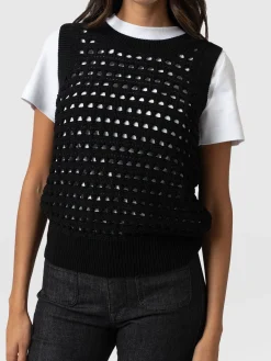 Adler Sleeveless Knit - Black