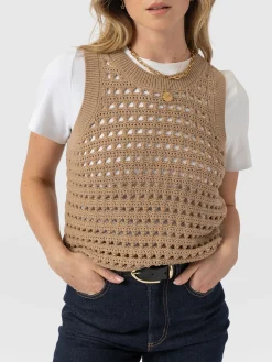Adler Sleeveless Knit - Camel