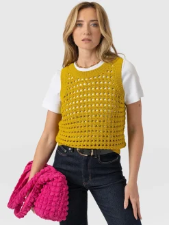 Adler Sleeveless Knit - Mustard