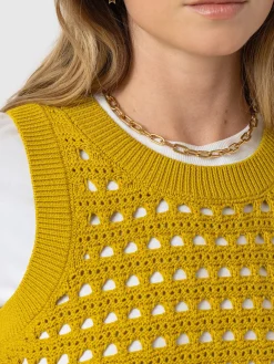 Adler Sleeveless Knit - Mustard