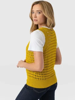 Adler Sleeveless Knit - Mustard