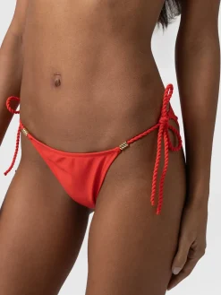 Alba Tie Side Bikini Bottom - Red