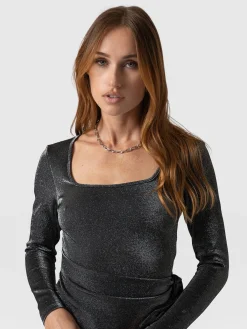 Amelia Wrap Dress - Silver