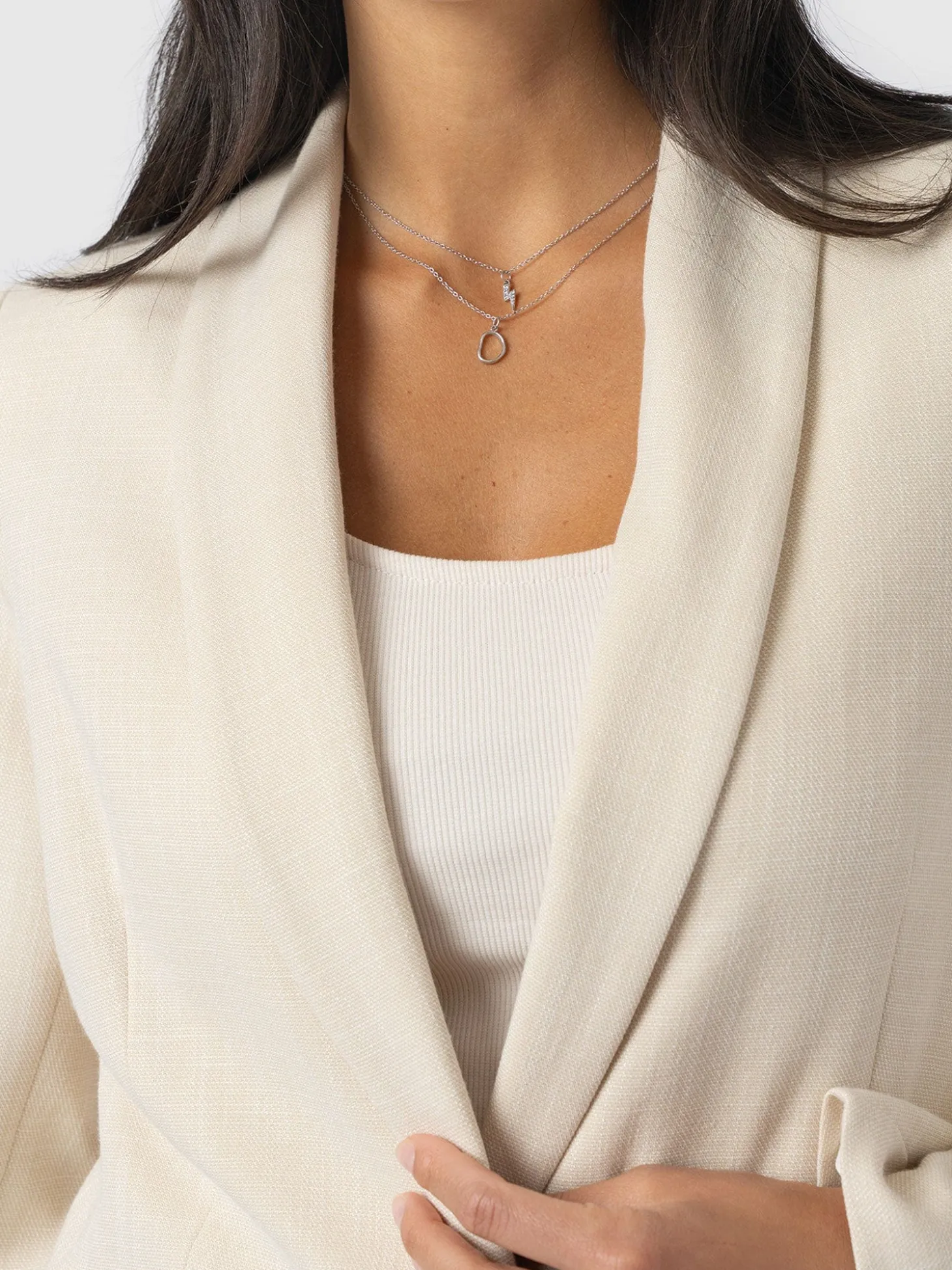 Argent Blazer - Cream