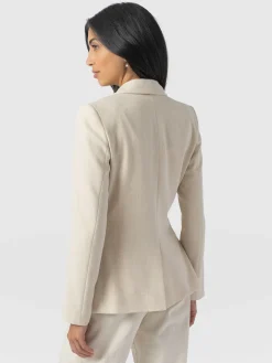 Argent Blazer - Cream