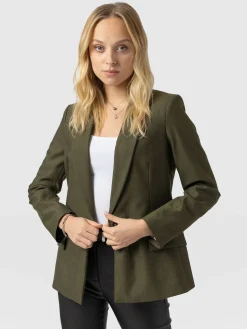 Argent Blazer - Khaki