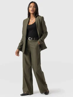 Argent Wide Leg Pant - Khaki