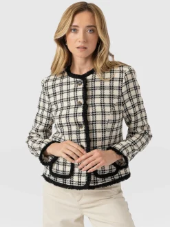 Ashby Jacket - Black/White Check