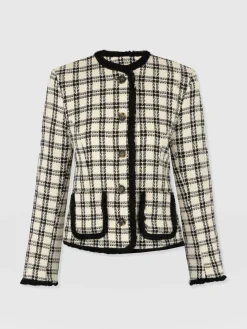 Ashby Jacket - Black/White Check