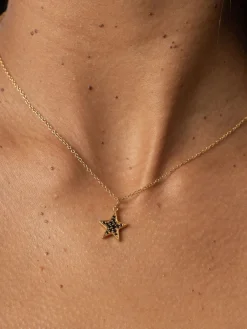 Astral Star Necklace - Gold/Black