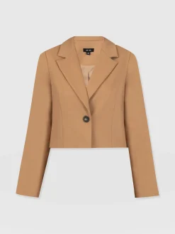 Astrid Crop Blazer - Camel