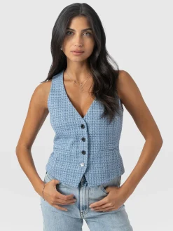 Astrid Waistcoat - Pale Blue