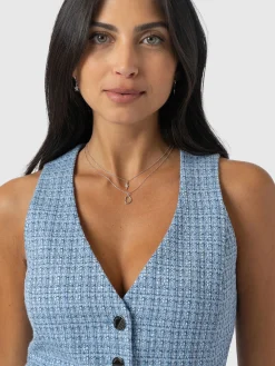 Astrid Waistcoat - Pale Blue