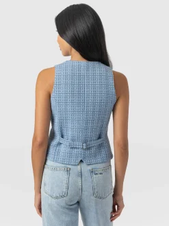 Astrid Waistcoat - Pale Blue