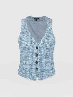 Astrid Waistcoat - Pale Blue