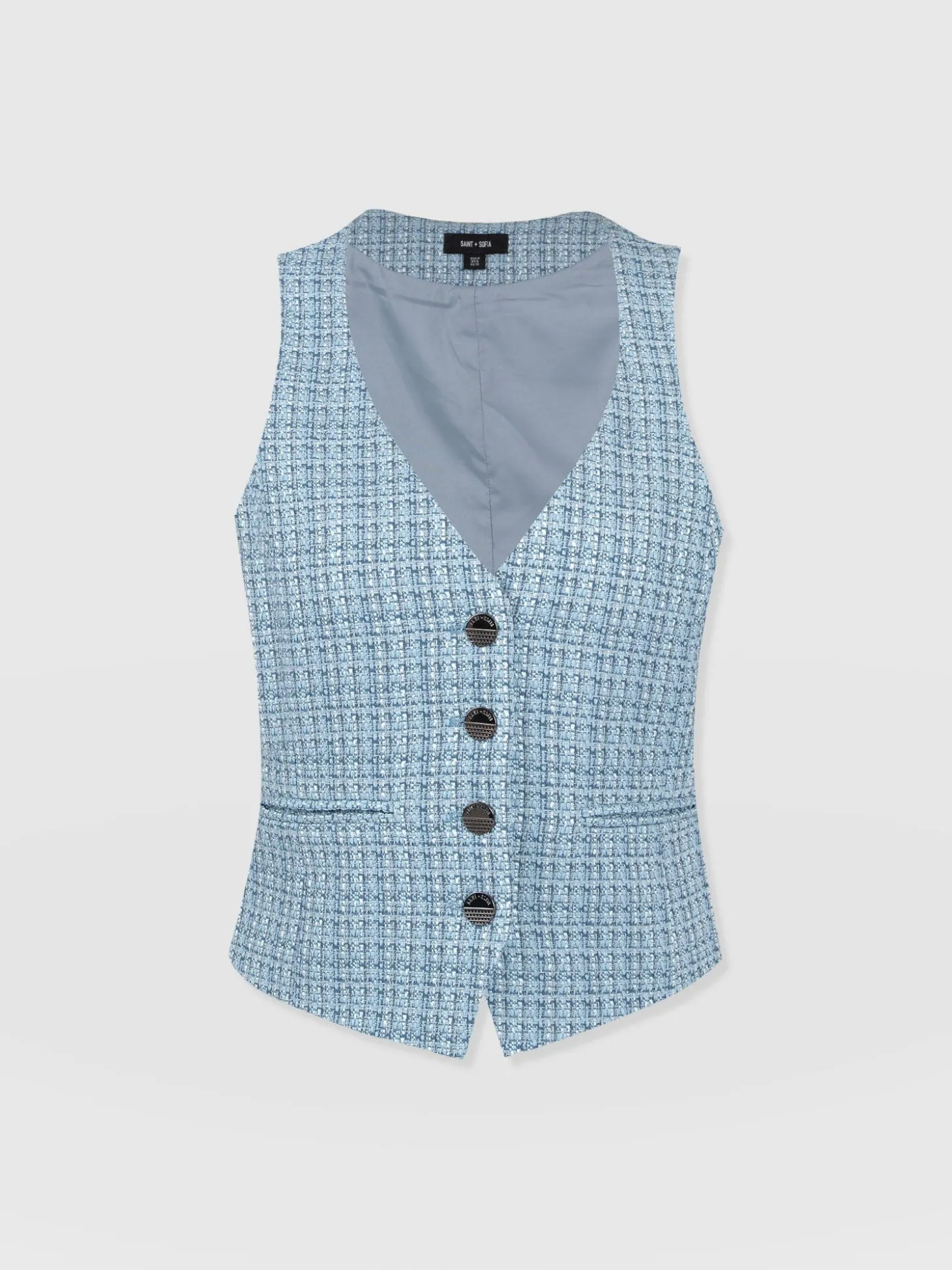 Astrid Waistcoat - Pale Blue