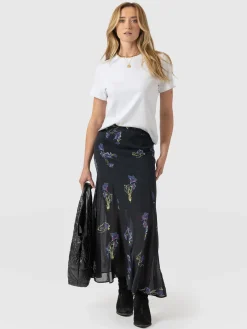 Audrey Skirt - Blue Lily Gardens