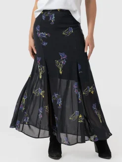 Audrey Skirt - Blue Lily Gardens