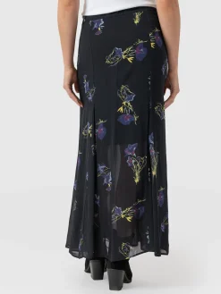 Audrey Skirt - Blue Lily Gardens