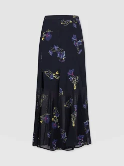 Audrey Skirt - Blue Lily Gardens