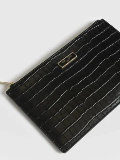 Beauty Pouch - Black Croc