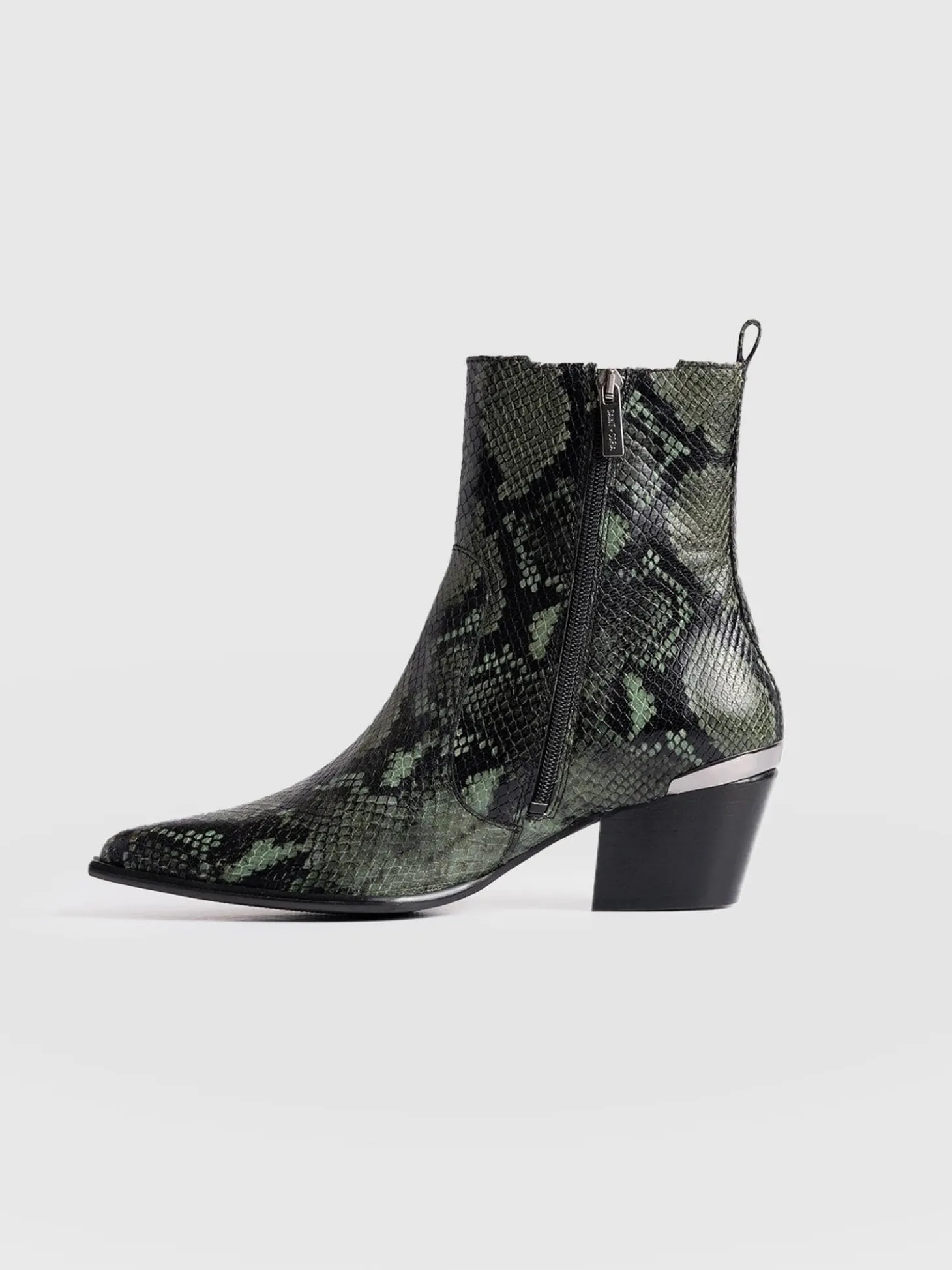 Billie Snake Boot - Green