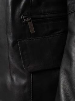 Blane Leather Jacket - Black