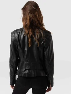 Blane Leather Jacket - Black