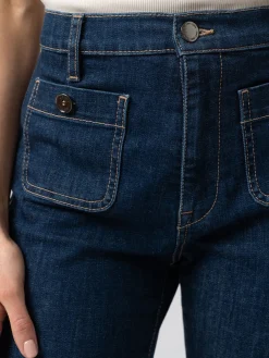 Bowie Stretch Flare Jeans - Mid Blue