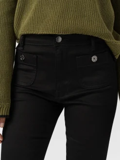 Bowie Stretch Flare Jeans - Jet Black