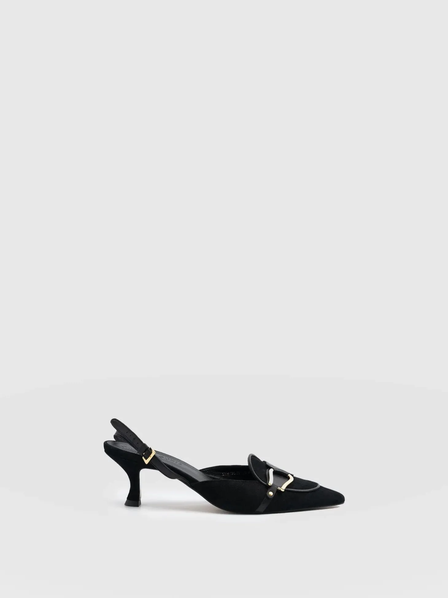 Bridget Sling Back Heels - Black