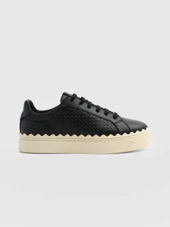 Brook Scallop Sneaker - Black