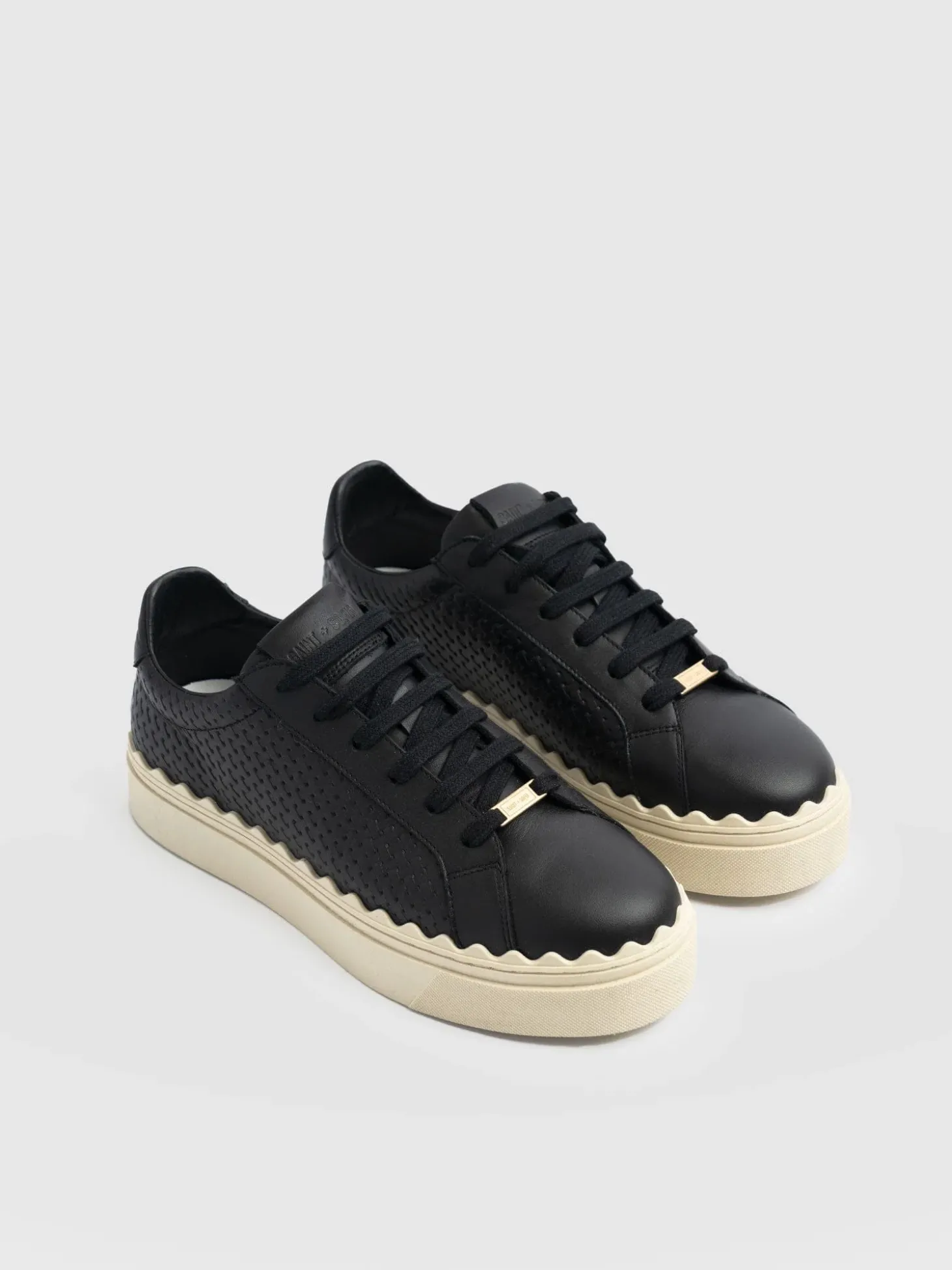 Brook Scallop Sneaker - Black