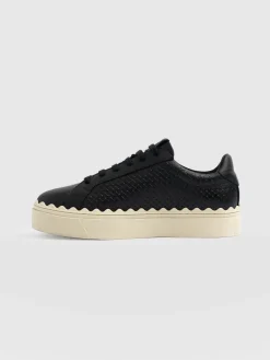Brook Scallop Sneaker - Black