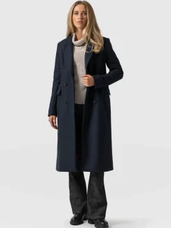 Cambridge Coat - Navy Chevron