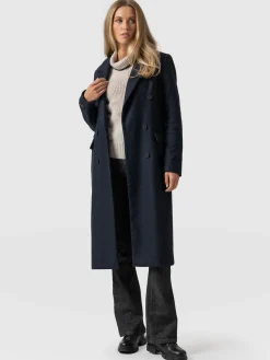 Cambridge Coat - Navy Chevron
