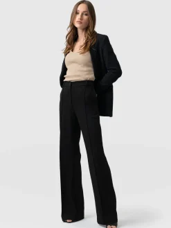 Cambridge Tailored Wide Leg Pant - Black