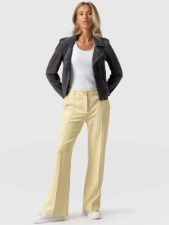 Cambridge Tailored Wide Leg Pant - Yellow