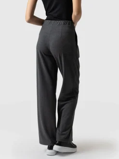 Camden Wide Leg Pant - Charcoal