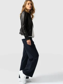 Camden Wide Leg Pant - Navy