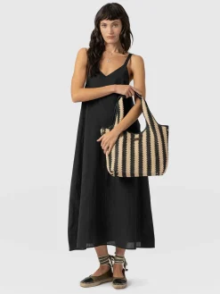Candice A-Line Dress - Black