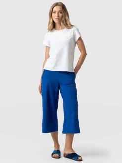 Cara Wide Leg Culotte - Blue