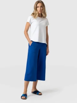Cara Wide Leg Culotte - Blue