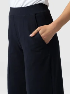 Cara Wide Leg Culotte - Navy