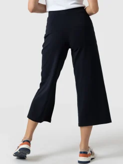 Cara Wide Leg Culotte - Navy