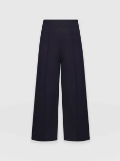 Cara Wide Leg Culotte - Navy