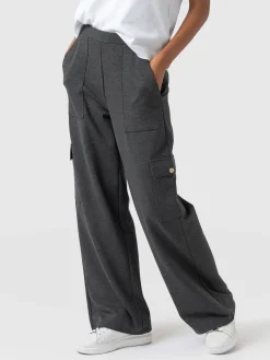 Cargo Chelsea Wide Leg Pant - Charcoal