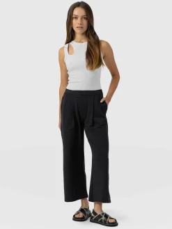 City Culotte - Black Pleats