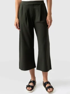 City Culotte - Khaki Pleats